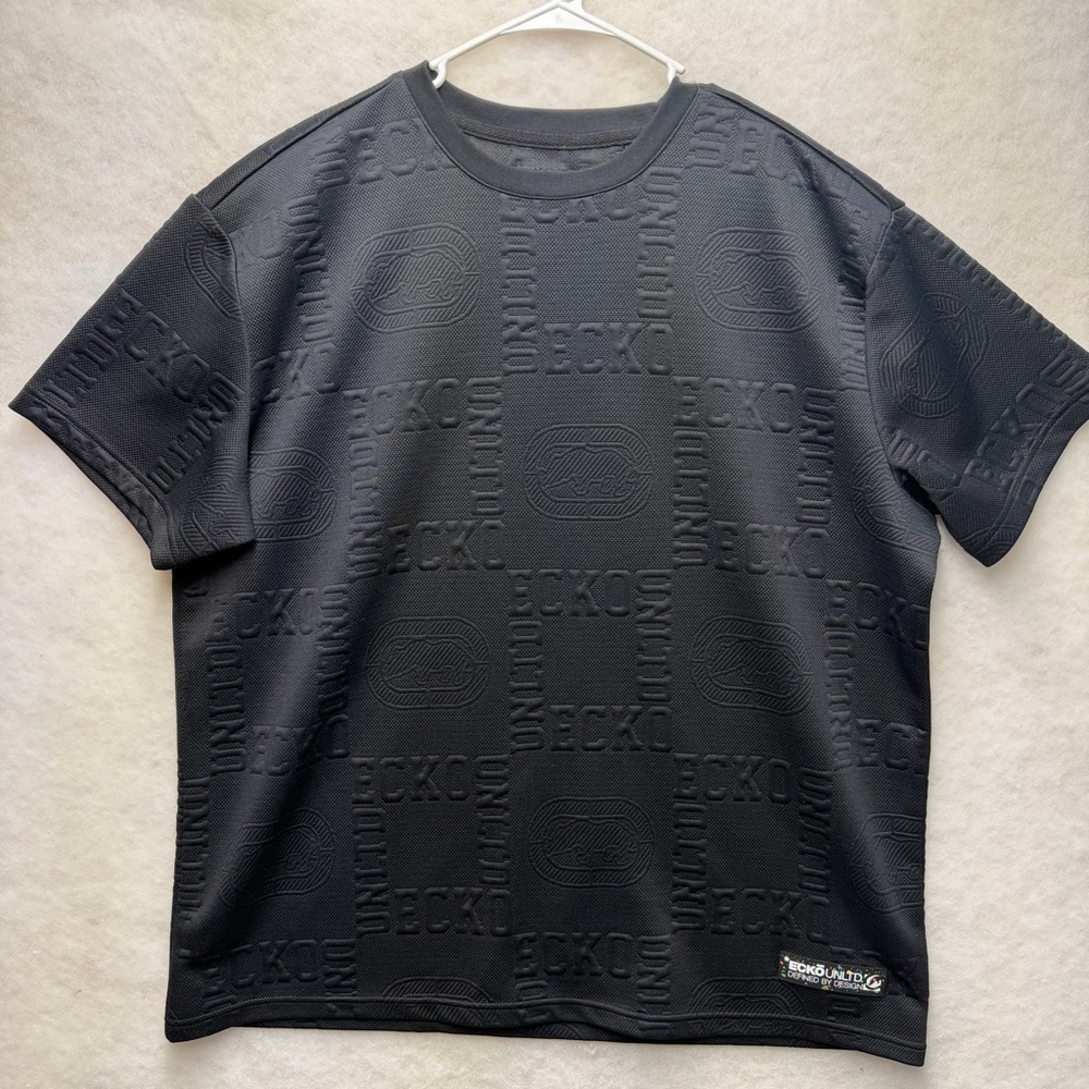Ecko Unlimited Embossed Black Tee
